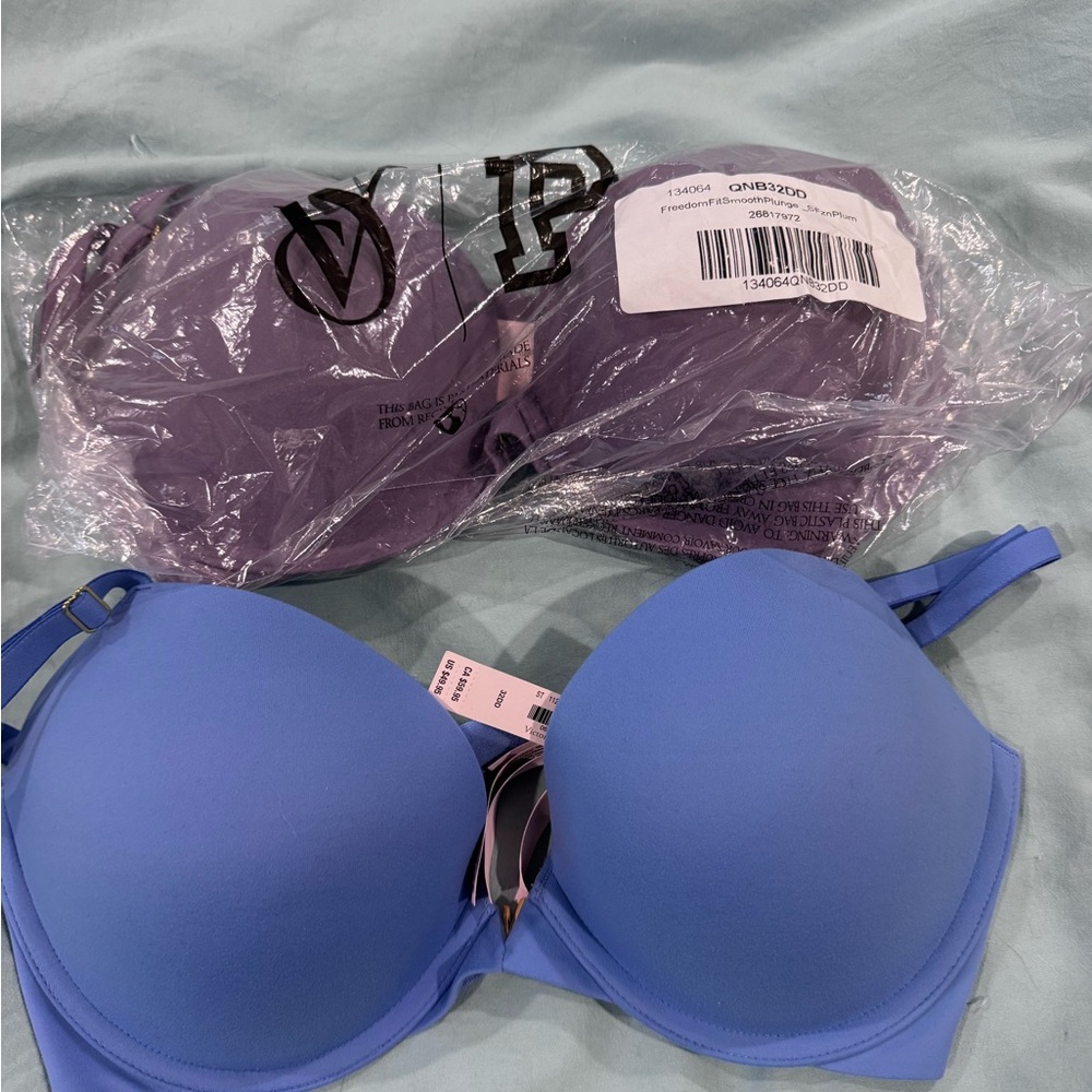 Victoria's Secret Blue and Purple Bras